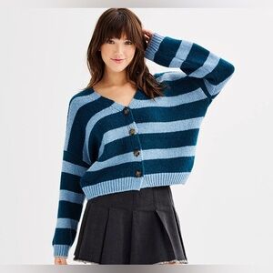 NEW SO Button-Front Cardigan